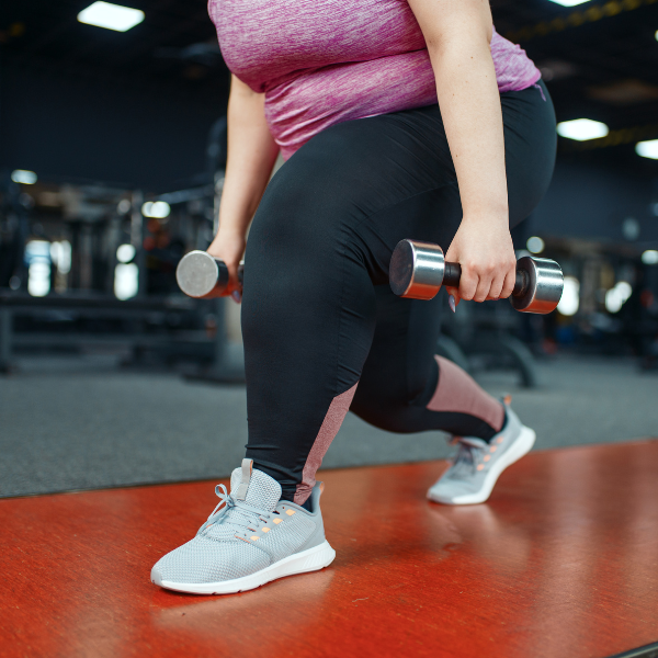 Woman at the gym - motivation