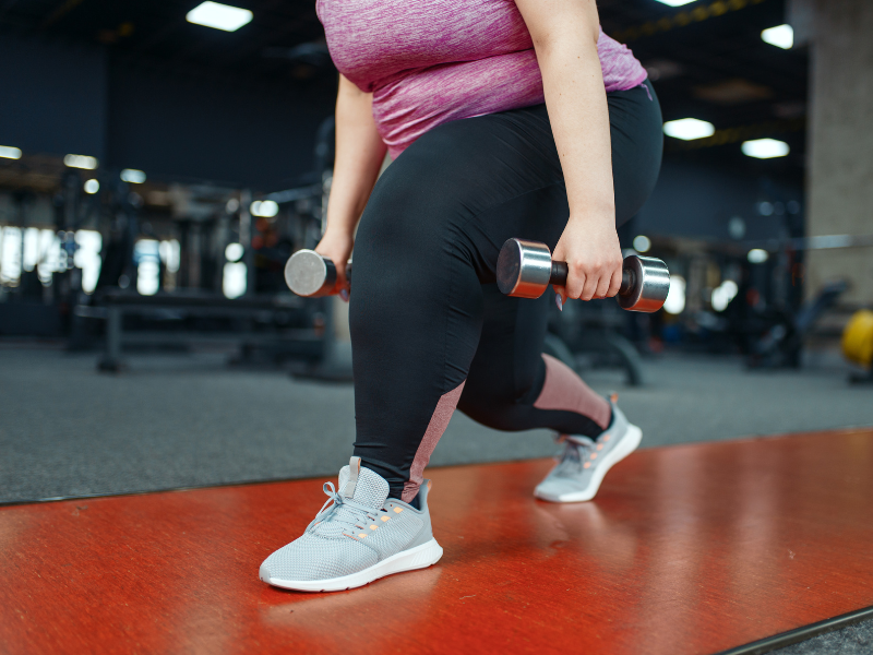 Woman at the gym - motivation